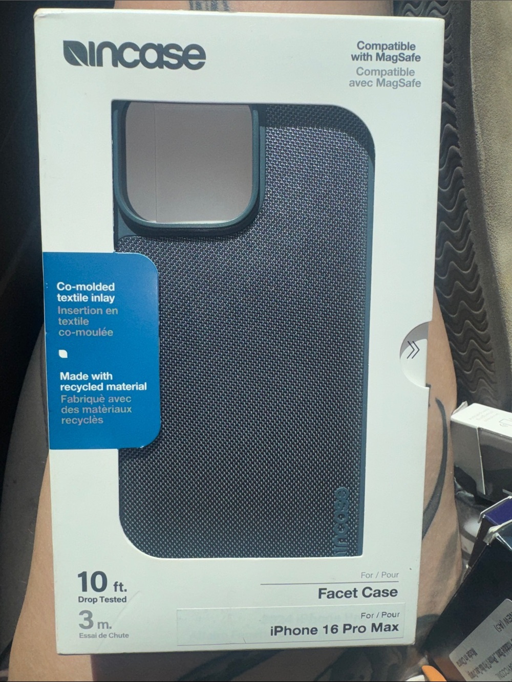 Incase Facet Case - Heathered Navy Blue for 16 pro max
